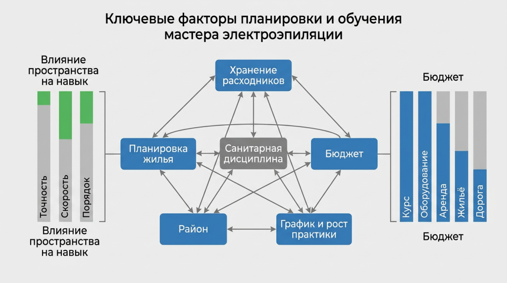 Ключевые факторы планировки и обучения мастера электроэпиляции