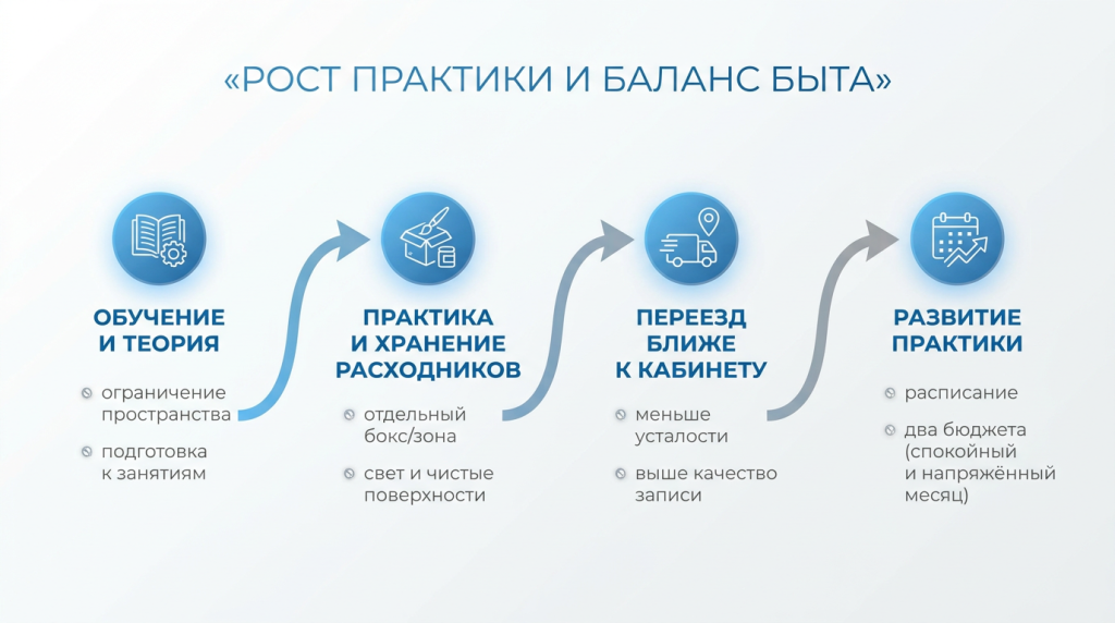 Рост практики и баланс быта